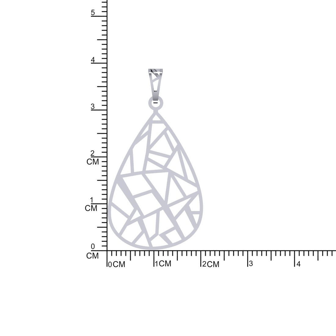 Sterling Silver 925 Diamond cut Leaf Pendant With Earring Set for Women and Girls