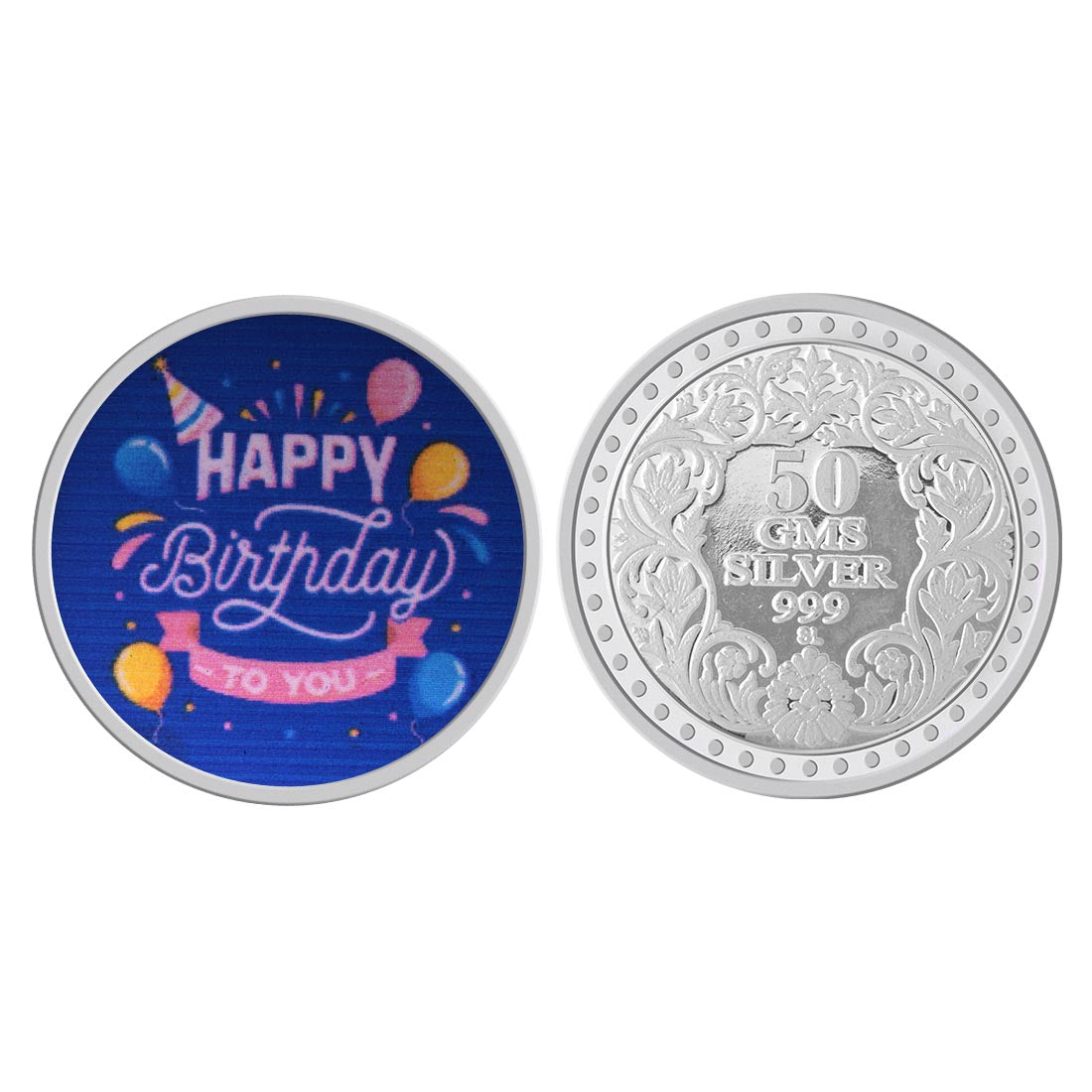 Happy Birthday 50gm Silver Coin