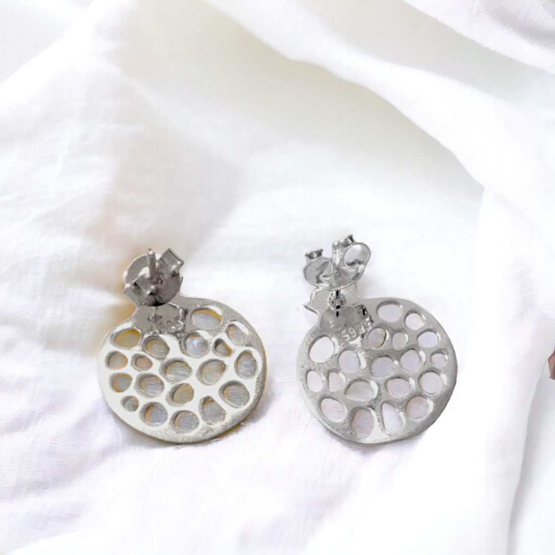 Silver Strawberry Stud For Women & Girls