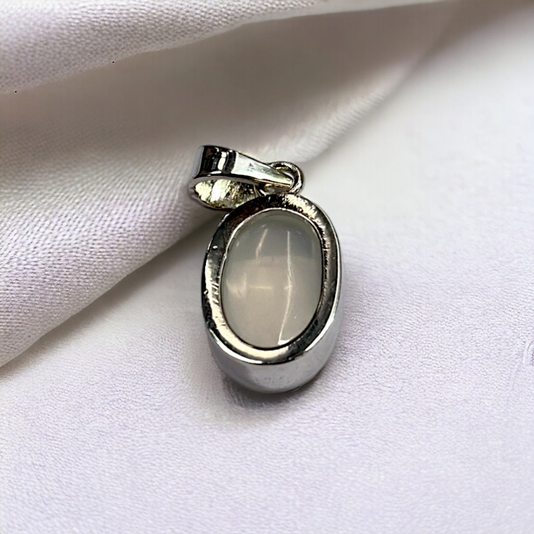 Certified Moonstone 925 Sterling Silver Pendant for Men & Women