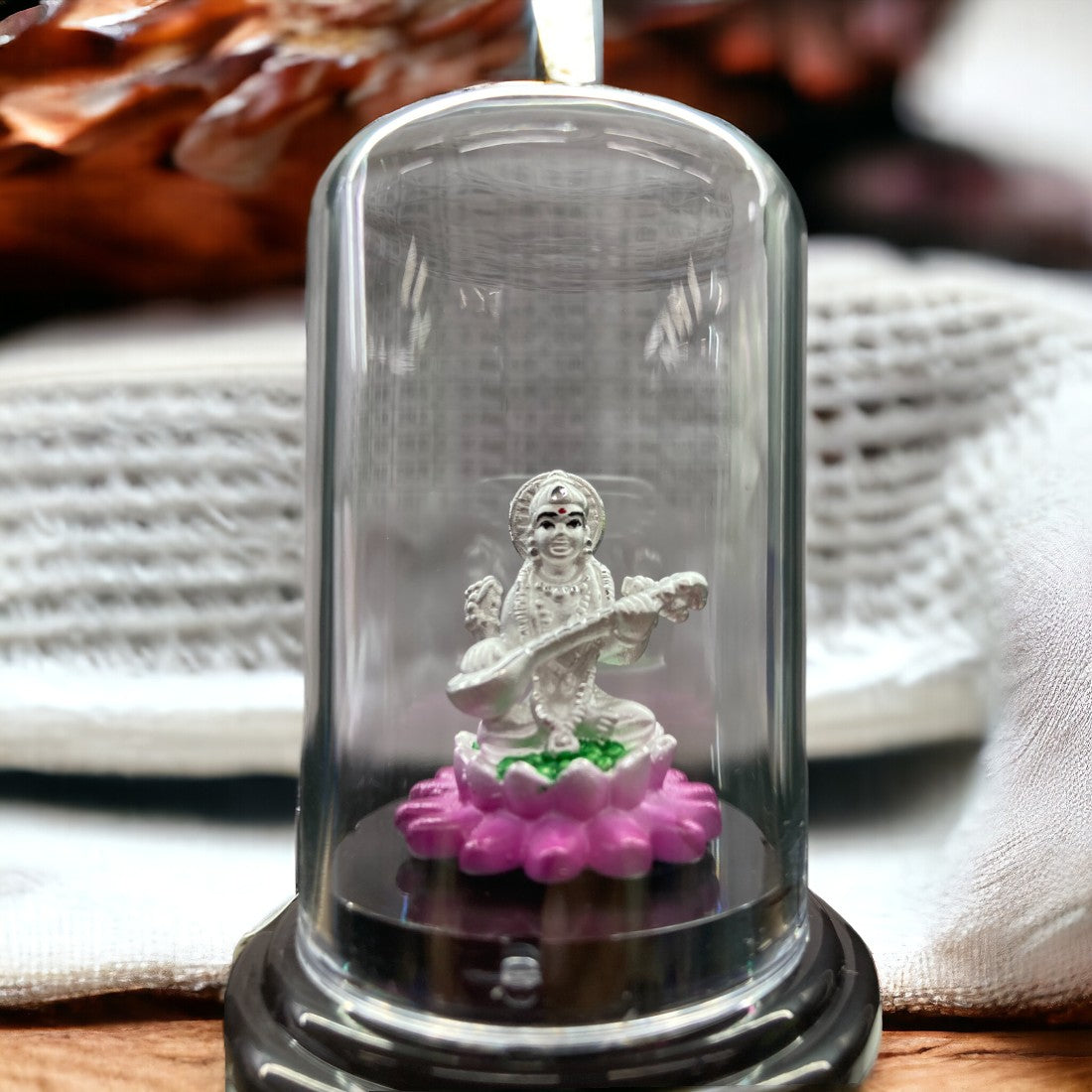 Devi Saraswati 999 Silver Idol