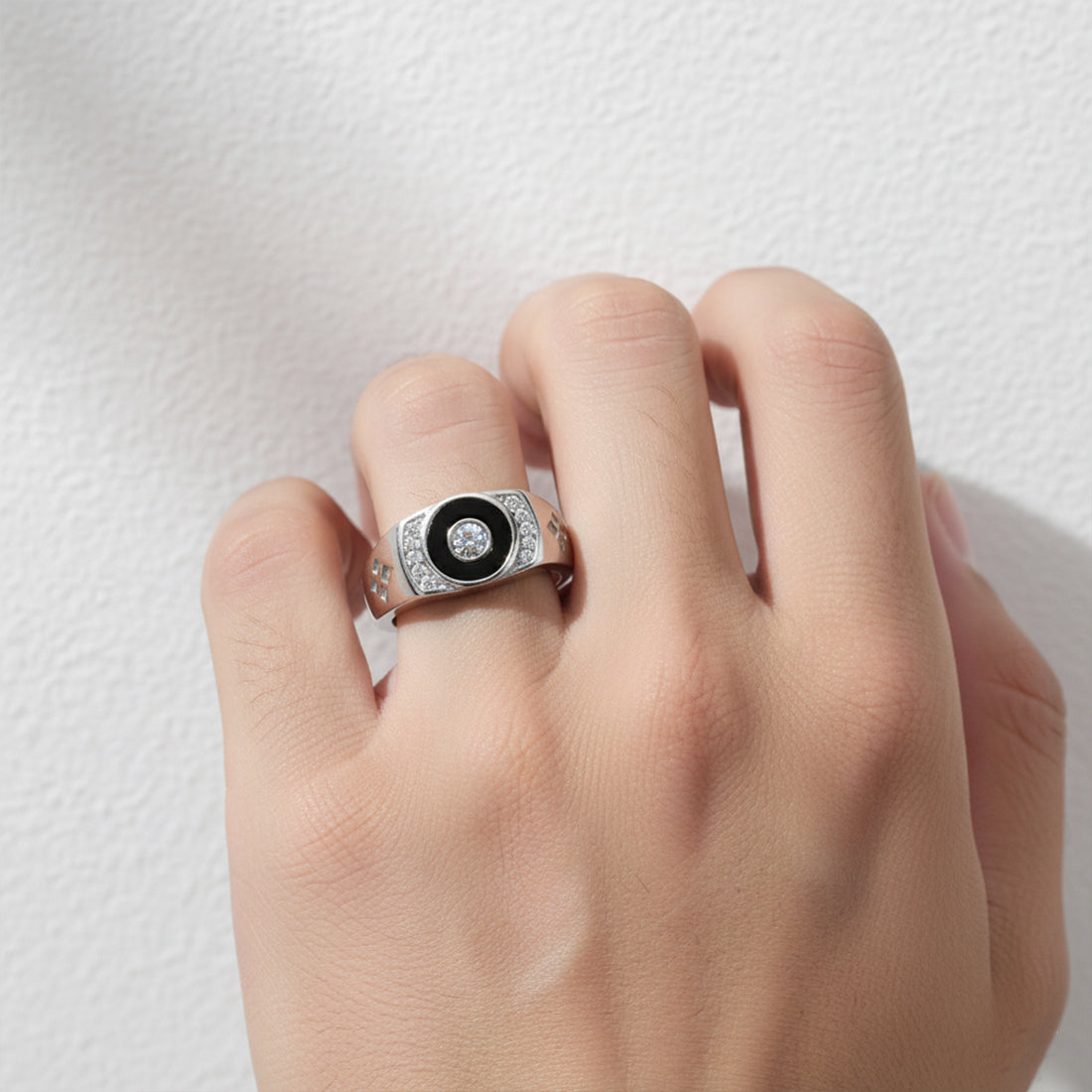 Sterling Silver EterKnight Orbit Core Ring for Men