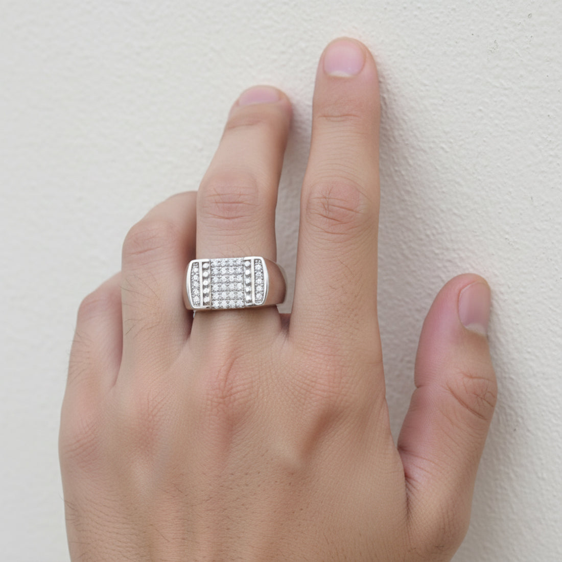 Sterling Silver EterKnight Forge Ring for Men