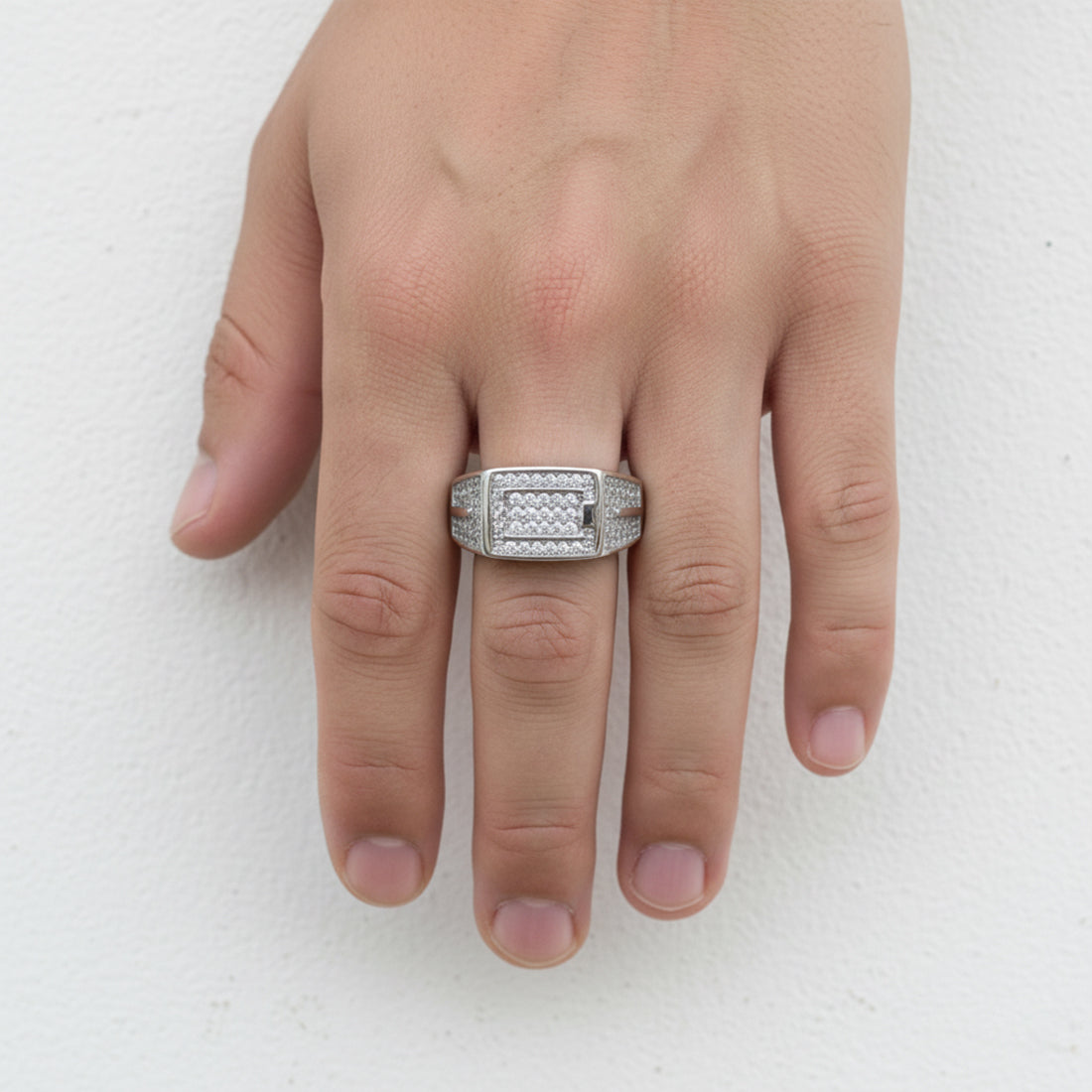 Sterling Silver EterKnight Parallel Ring for Men