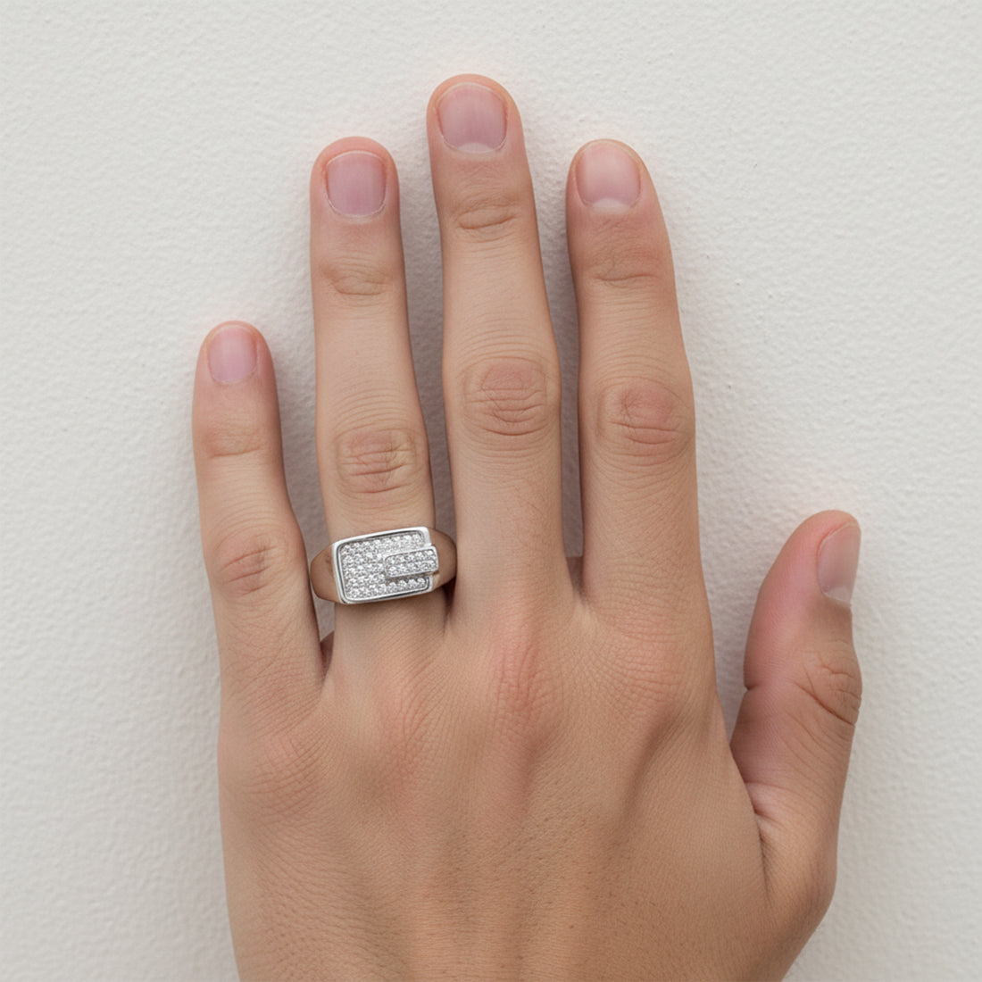 Sterling Silver EterKnight Vector Ring for Men