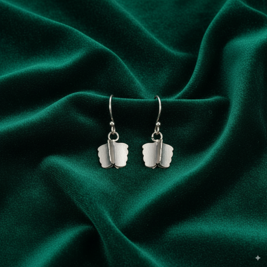 Sterling Silver Butterfly Hook Earrings for Women and Girls