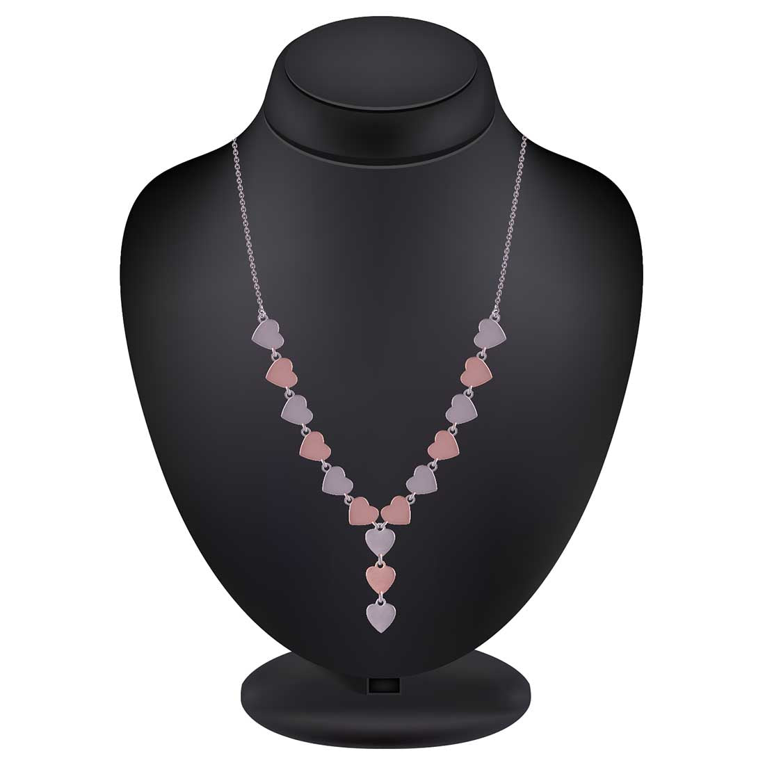 Heart Necklace With Earring Set