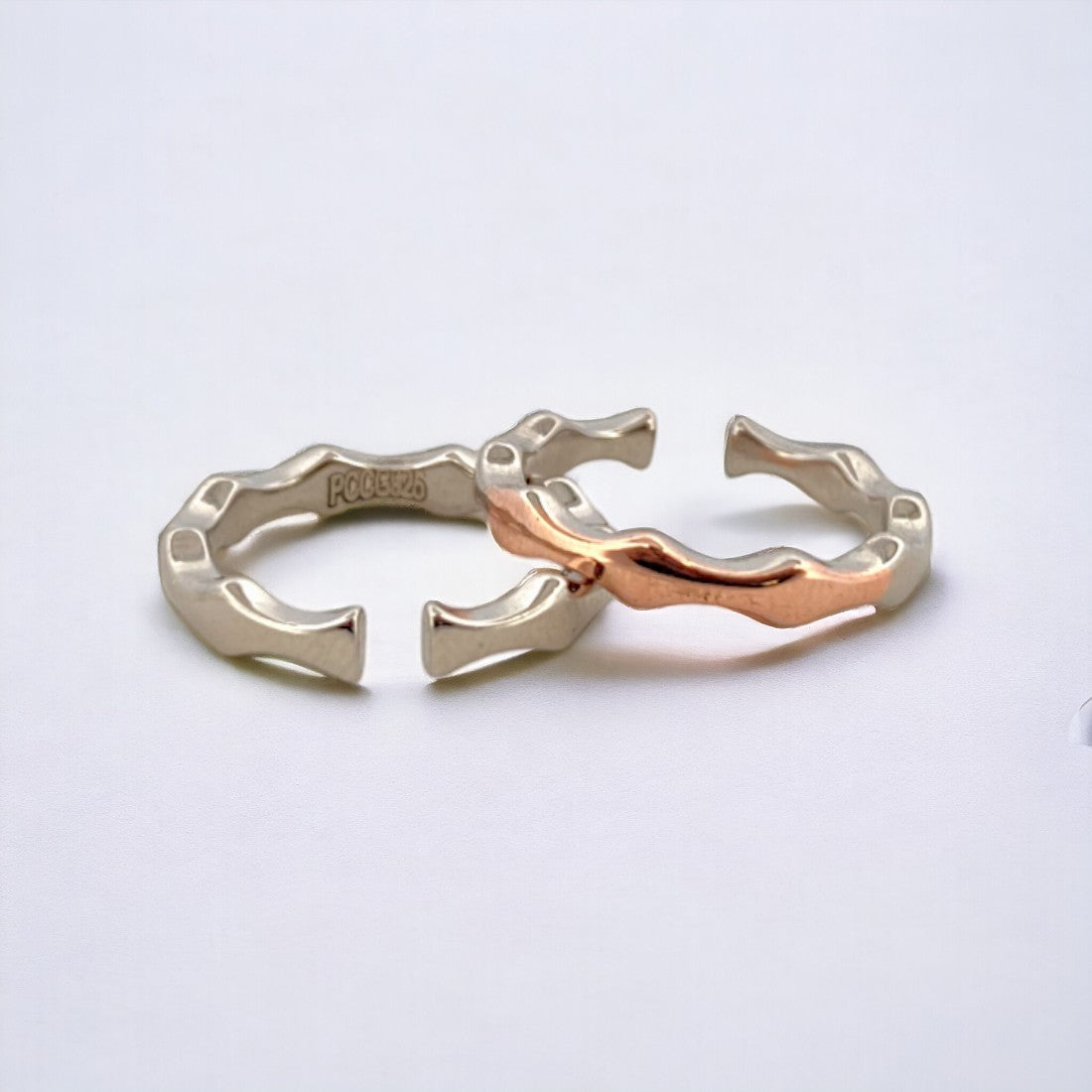 Duo Wave Toe Ring