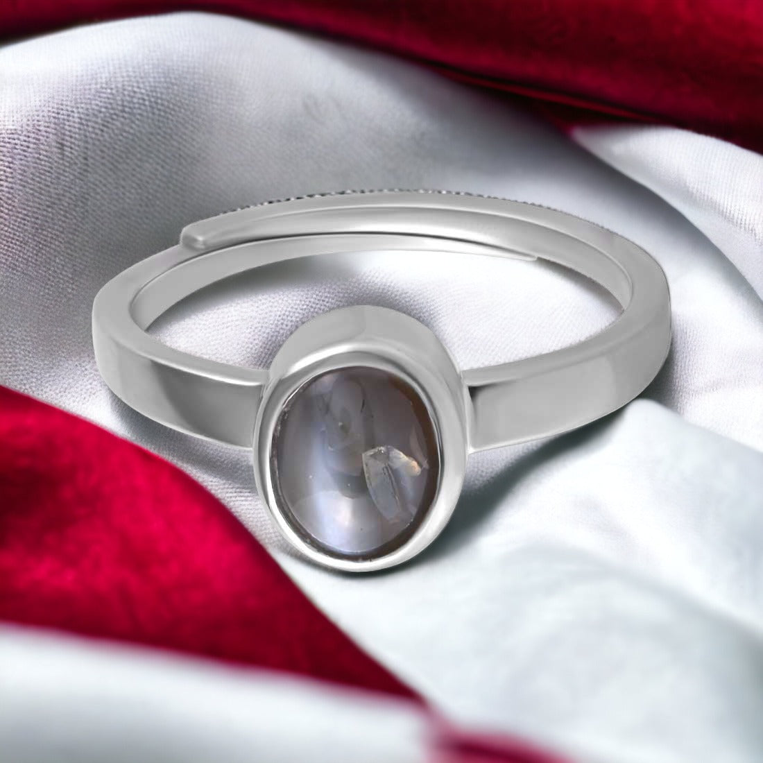 Certified Natural Cat's Eye Ring for Men & Women