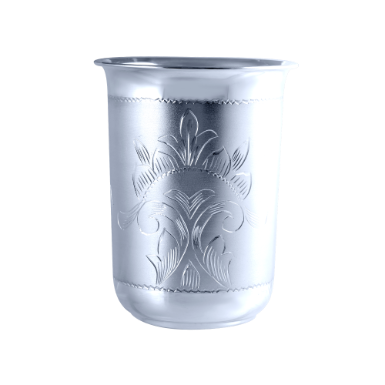 Puja Essentials Silver Glass