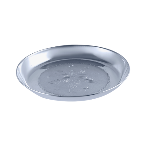 Corner Elevated Silver Plate