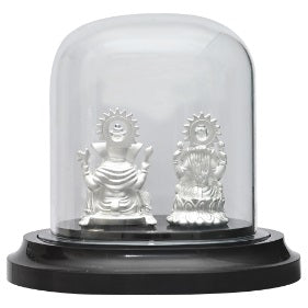 Laxmi Ganesha 999 Silver Idol