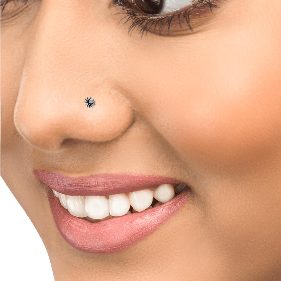 Small Round Nose Stud For Women & Girls