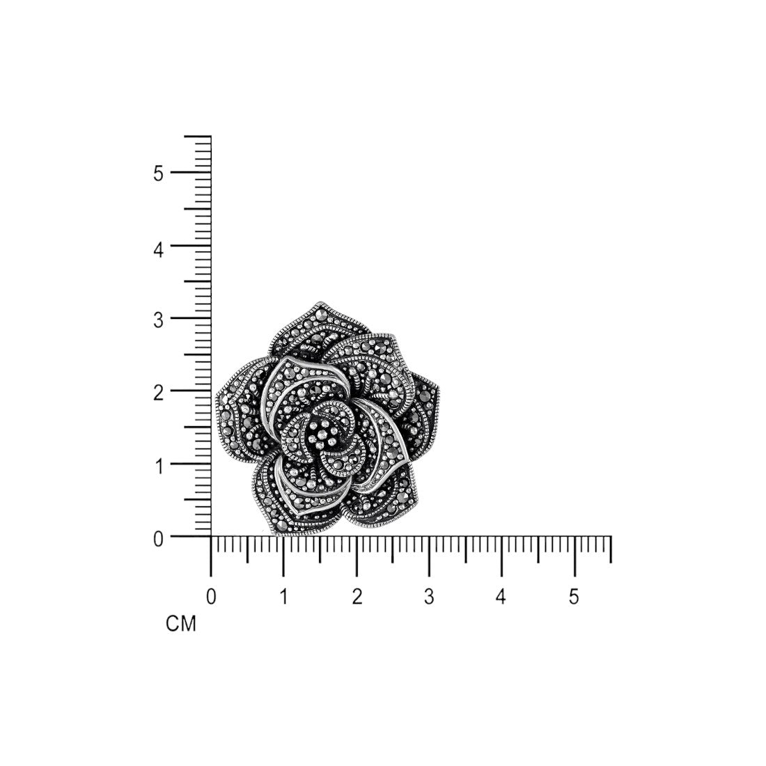 Moon Tarnish Oxidized Flower Brooch Cum Pendant For Men & Women