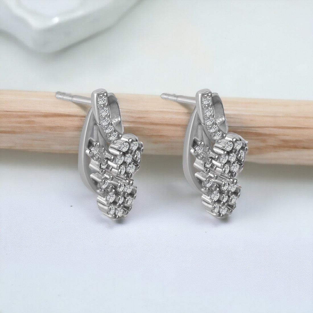 Wrap Drop Pendant And Earring Set(Without Chain)