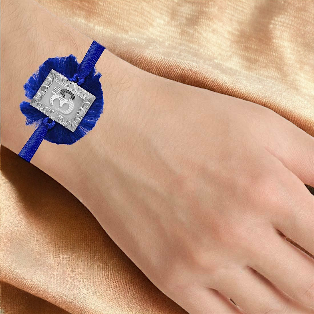 Om Rakhi In Blue