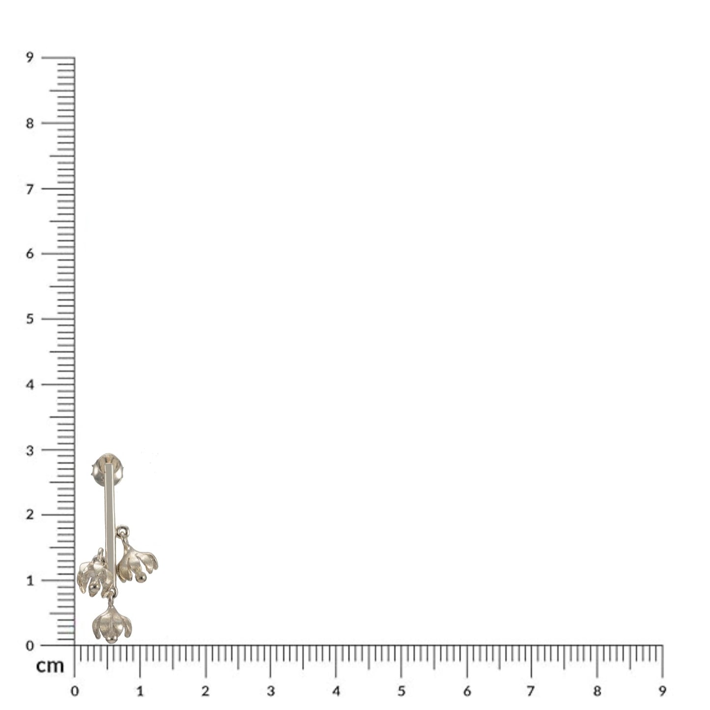 Sterling Silver Floral Drop Earrings for Women and Girls