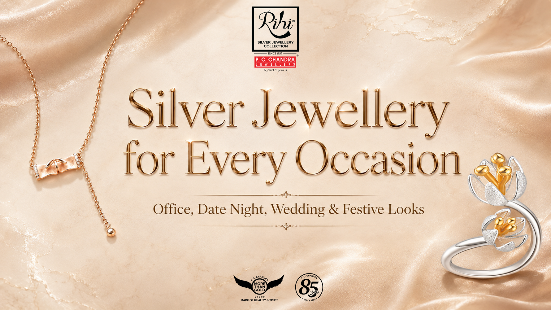 Silver Jewellery for Every Occasion: Office, Date Night, Wedding & Festive Looks