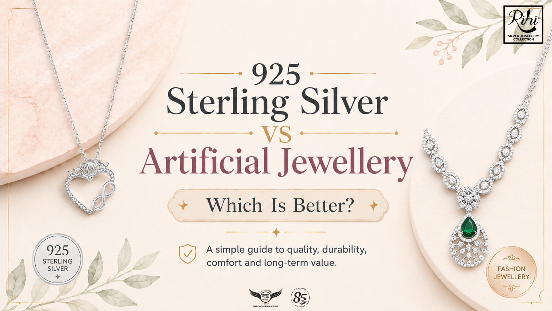 925 Sterling Silver vs Artificial Jewellery: Which Is Better?