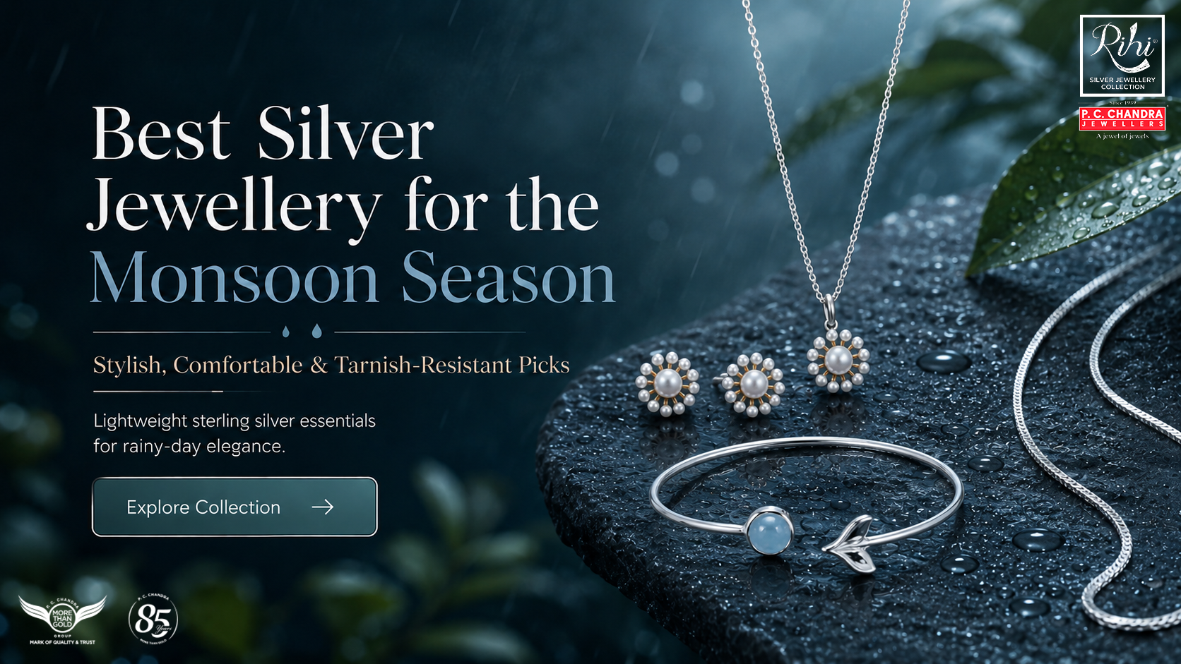 Best Silver Jewellery for the Monsoon  Season: Stylish, Comfortable & Tarnish- Resistant Picks