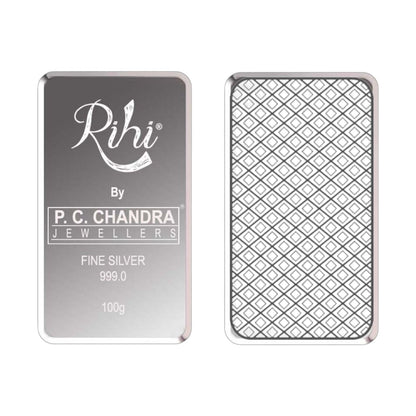 Silver Bar cum Coin 120 Grams (100 Grams + 20 Grams) (999 Purity)