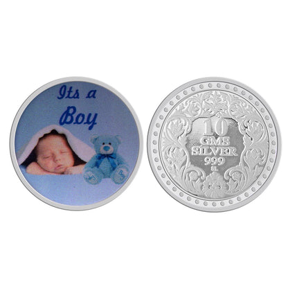 New Born 10gm Silver Coin