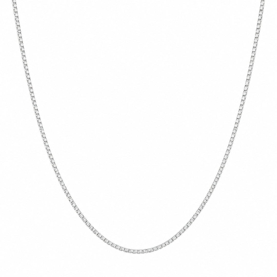 Sterling Silver Box Link Chain for Men and Women