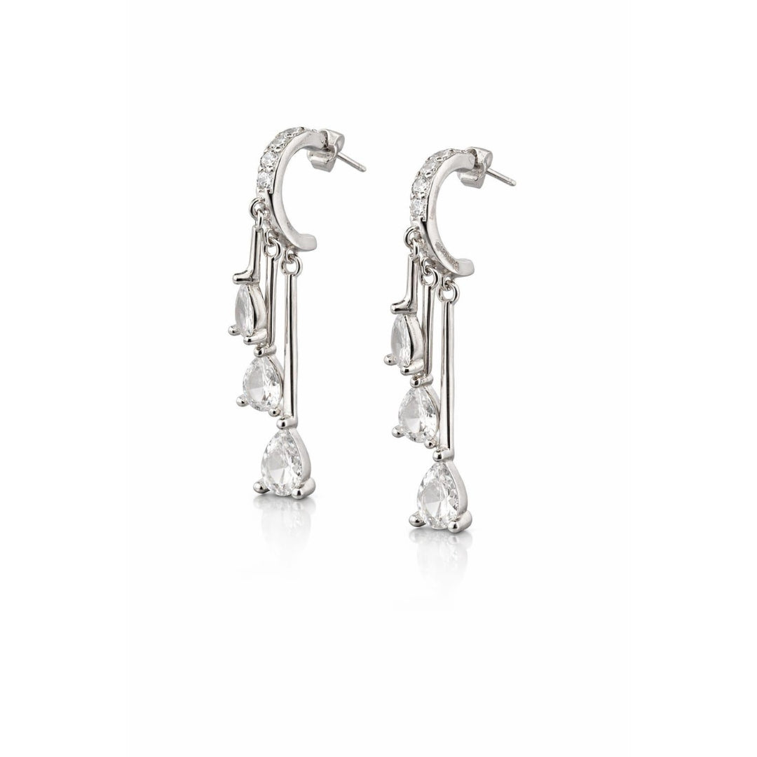 Sterling Silver Multi Drop Dangle Earrings for Women