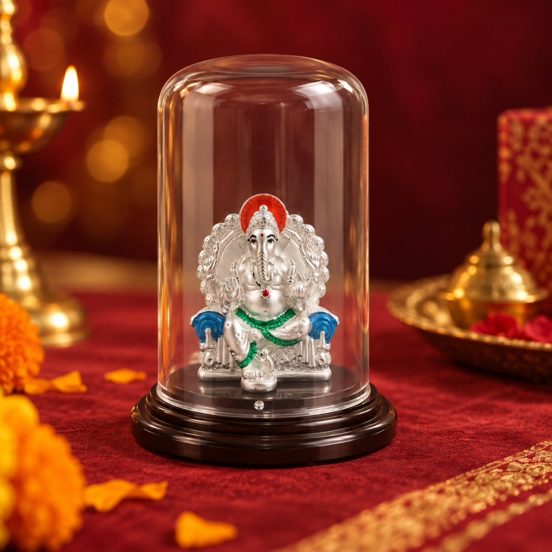 Ganesha 999 Silver Idol