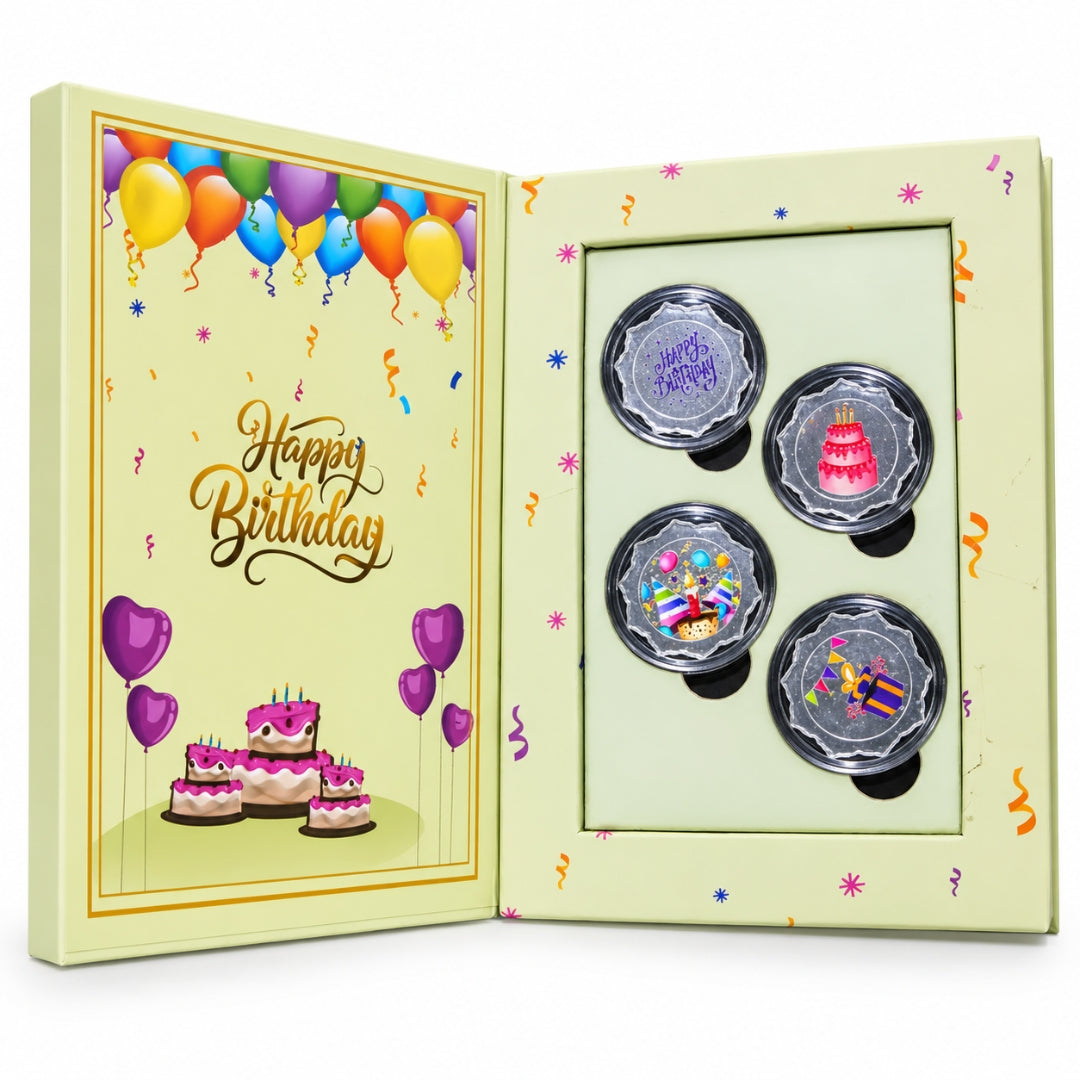 10 GM 999 Pure Silver Happy Birthday Coin Gift Set