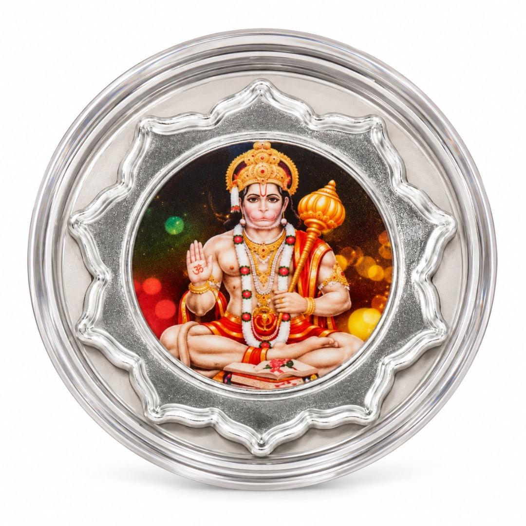 1 GM 999 Pure Silver Bajrangbali Coin Gift Box