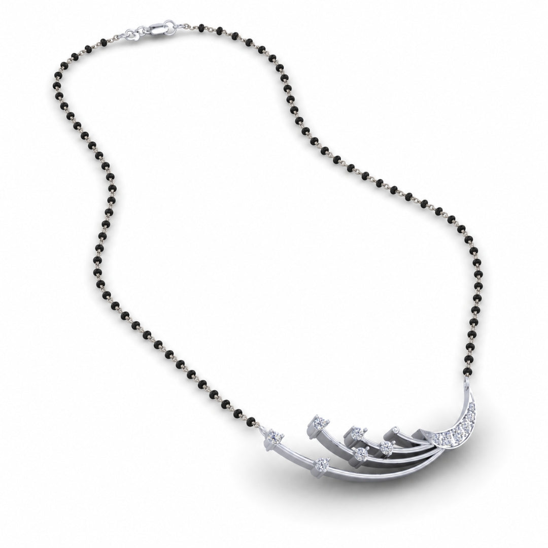 925 Sterling Silver Eternal love Shining Stars Mangalsutra