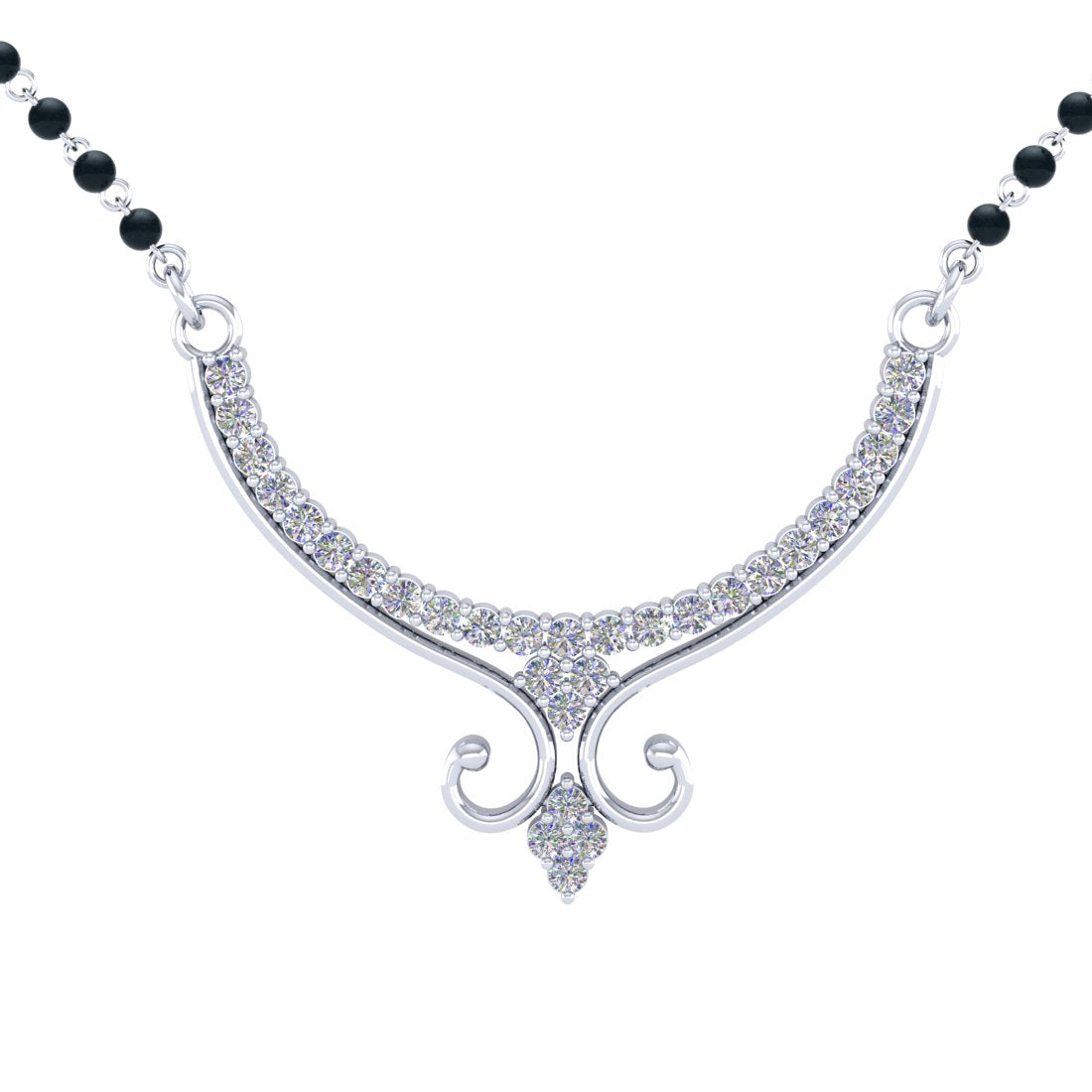 Sterling Silver 925 Elegance of love Royal Mangalsutra