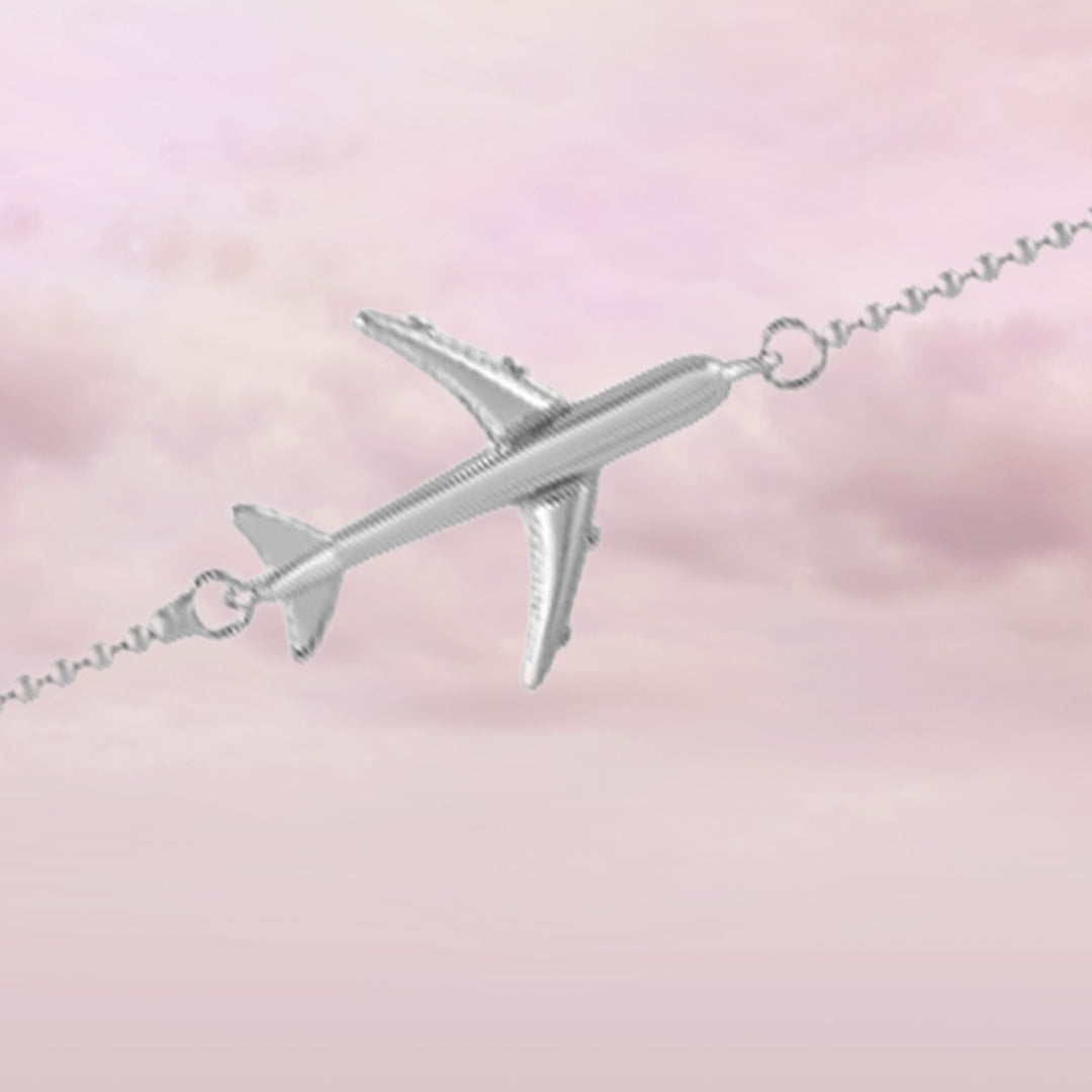 Sterling Silver Fly High Charm Bracelet For Women & Girls