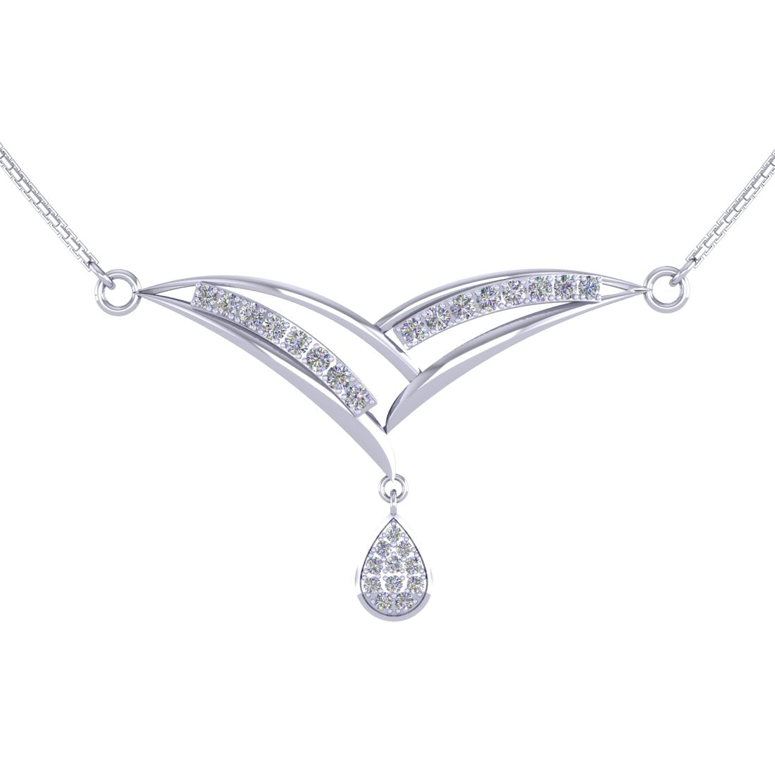 Sterling Silver 925 Elegance of Love Promised Mangalsutra