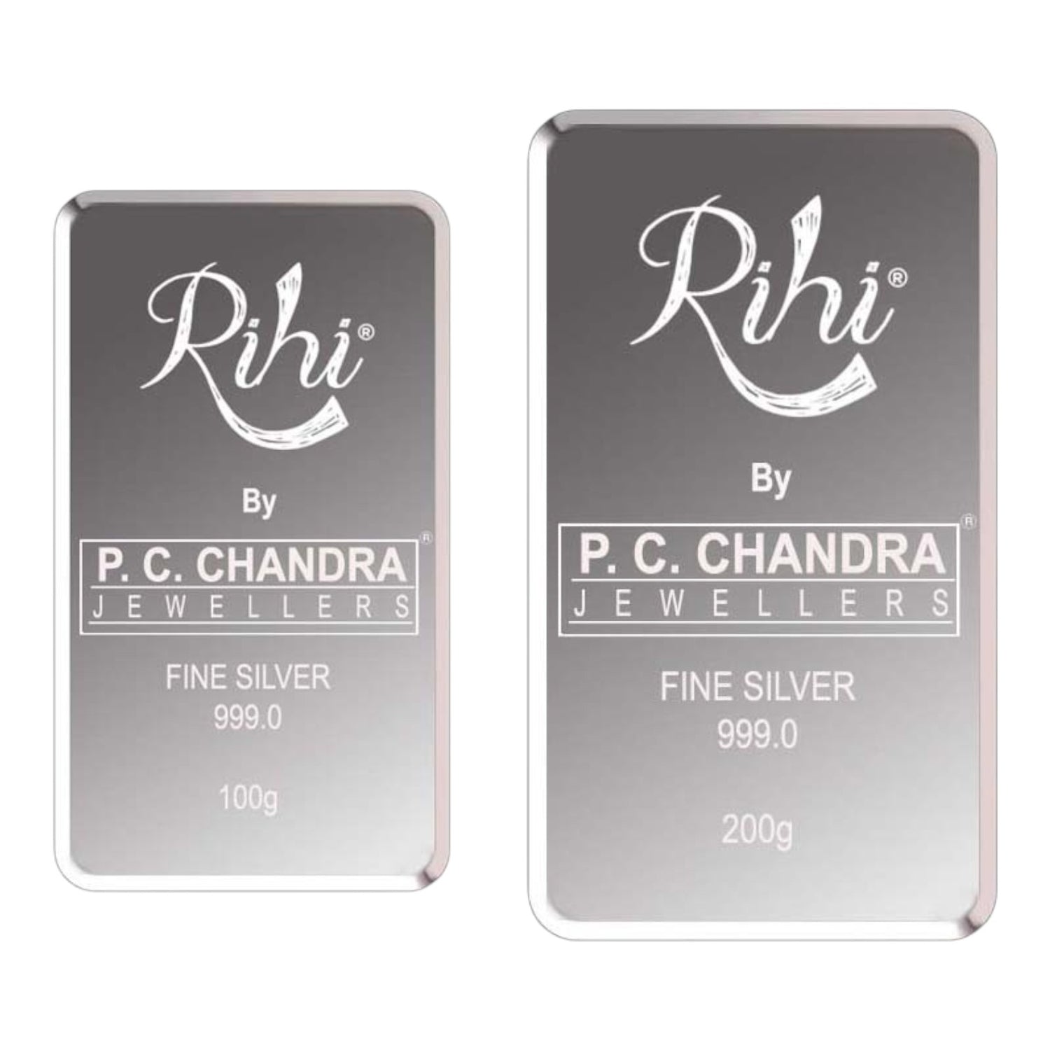 Silver Bar Coin 300 Grams (200 Grams + 100 Grams) (999 Purity)
