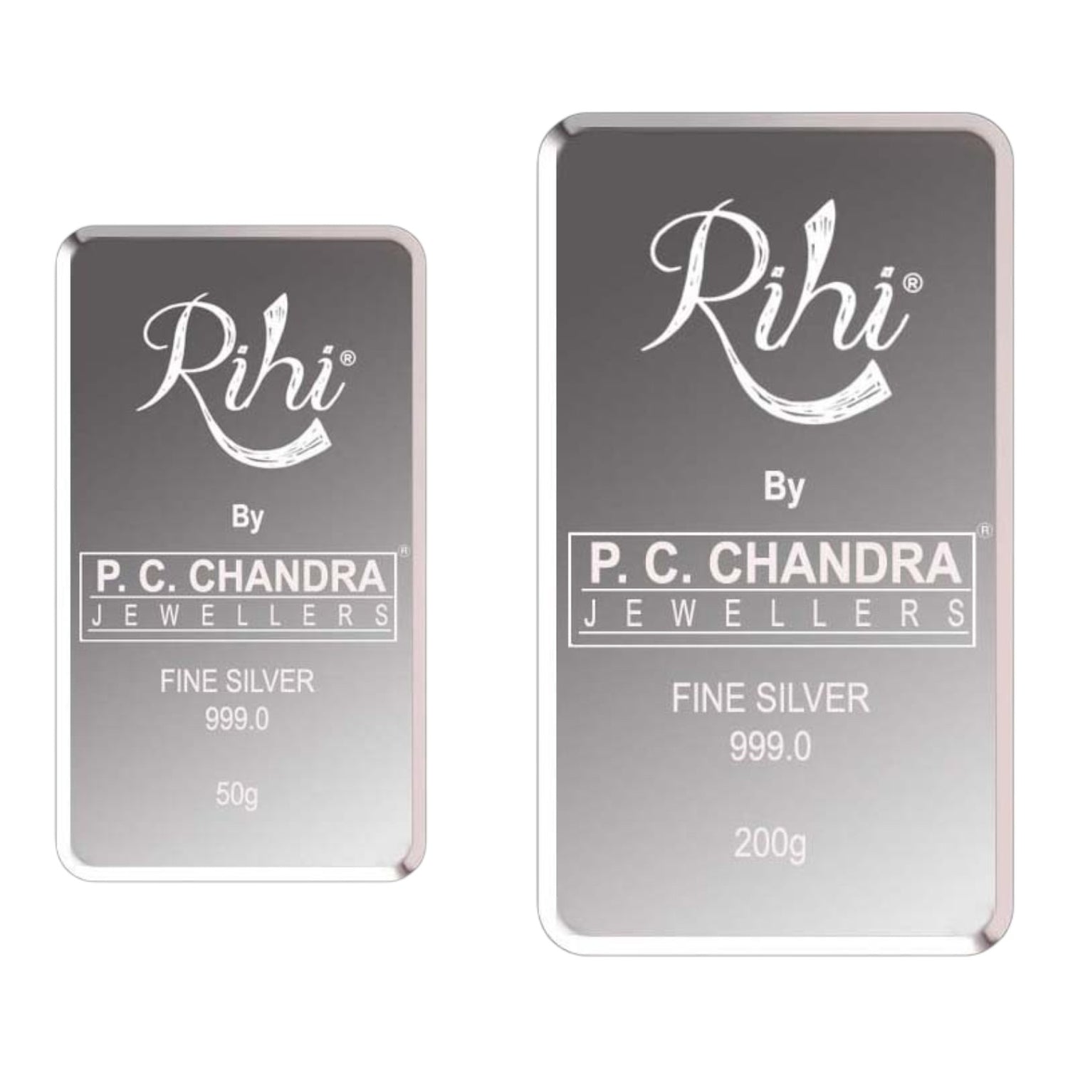 Silver Bar Coin 250 Grams (200 Grams + 50 Grams) (999 Purity)