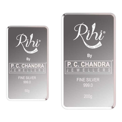 Silver Bar cum Coin 250 Grams (200 Grams + 50 Grams) (999 Purity)