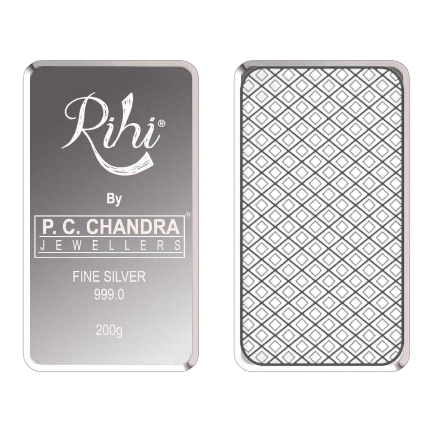 Silver Bar Coin 250 Grams (200 Grams + 50 Grams) (999 Purity)