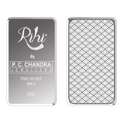 Silver Bar cum Coin 200 Gram (999 Purity)