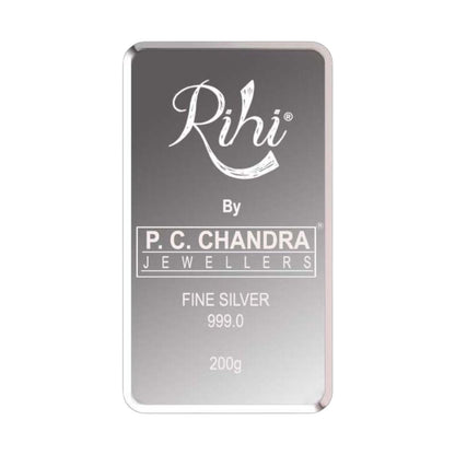 Silver Bar cum Coin 200 Gram (999 Purity)