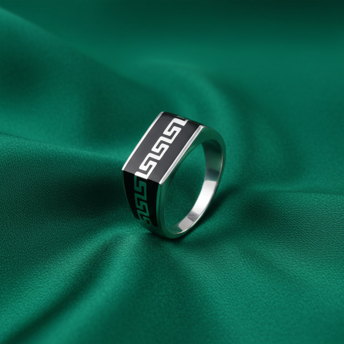 Sterling Silver EterKnight Black Path Ring for Men