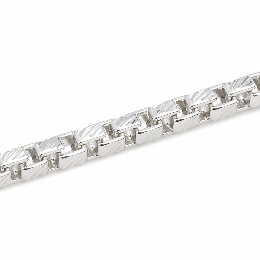 Sterling Silver Box Link Chain for Men and Women