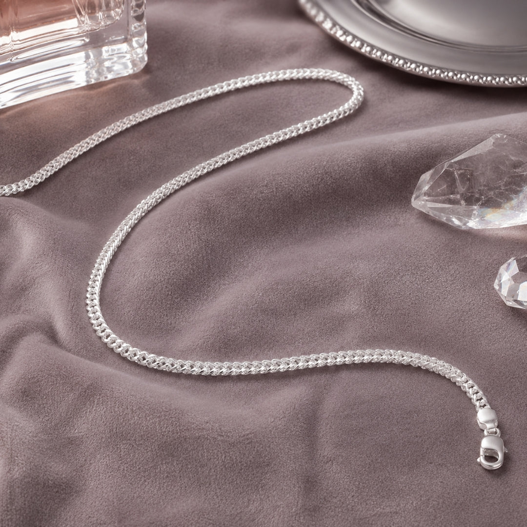 Sterling Silver Spiga Chain for Men and Women