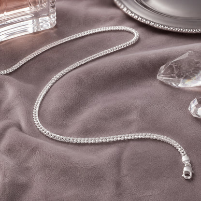 Sterling Silver Spiga Chain for Men and Women