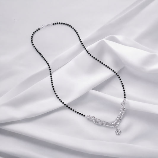 925 Sterling Silver Eternal love Floral Love Bond Mangalsutra