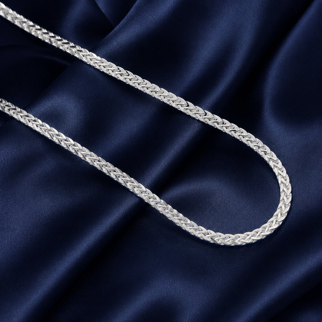 Sterling Silver Franco Chain for Men and Women