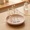 Sterling Silver Triangle Drop Chain Earrings  for Women
