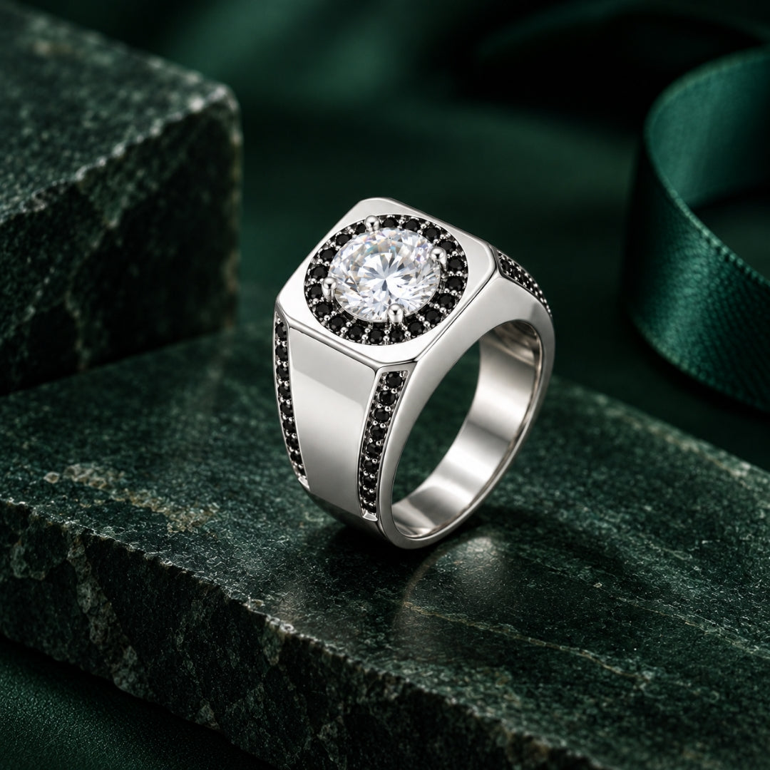 925 Sterling Silver EterKnight Retro Mens Ring