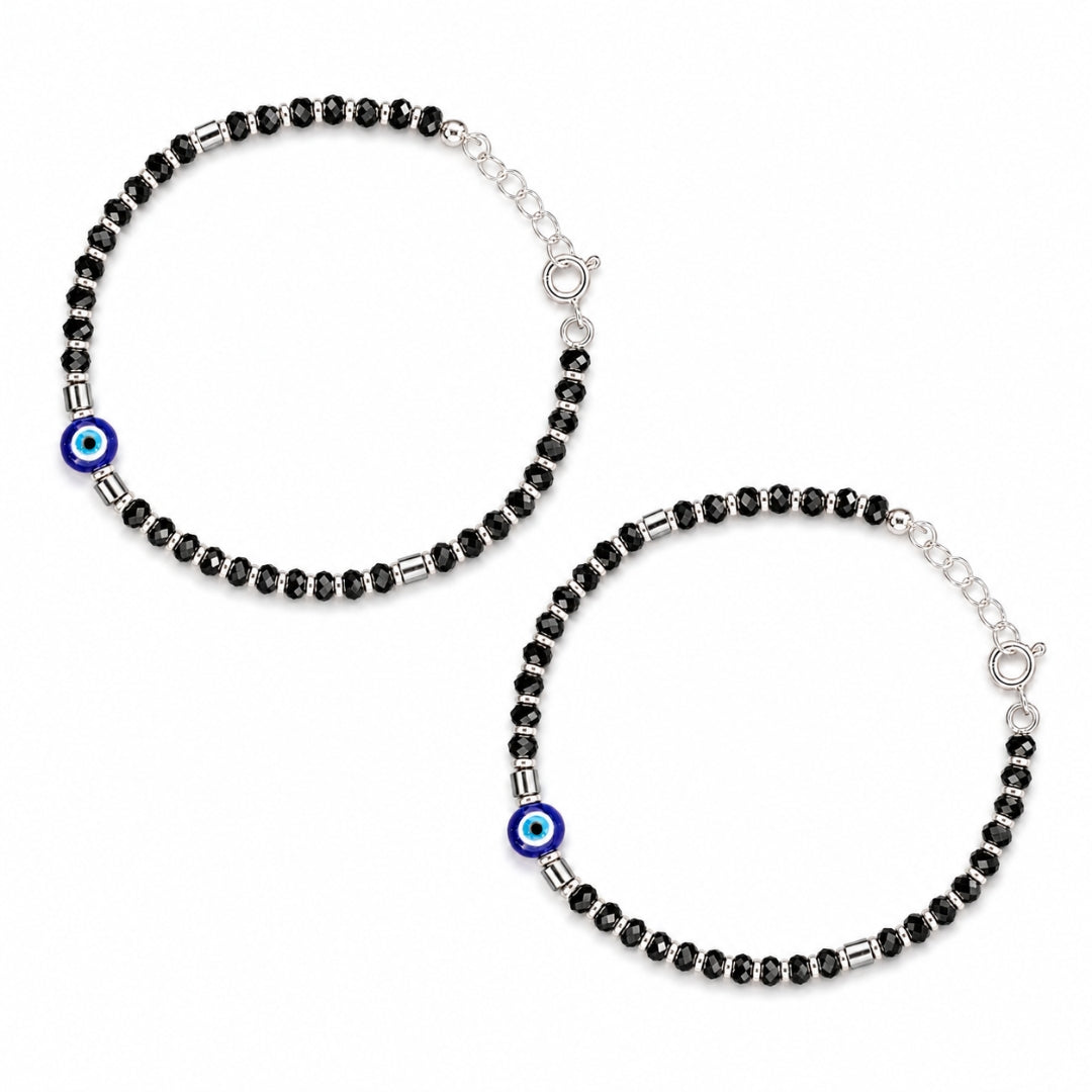 925 Sterling Silver Blue Nazariya Bracelet / Anklet for Kids